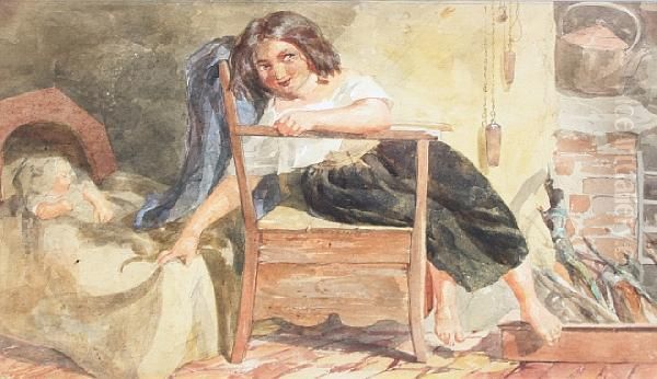 Interior...with Girl And Child - view 1