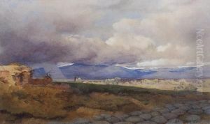 Storm On The Roman Campagna by Alfred Downing Fripp