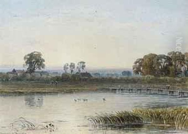 Sunset At Pangborne On The Thames - view 1