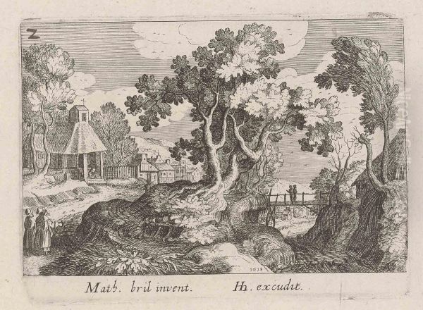 Landscape With Tree In The Centre, From: Topographica Variarum Regionum - view 1