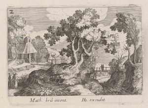 Landscape With Tree In The Centre, From: Topographica Variarum Regionum by Simon Wynouts Frisius