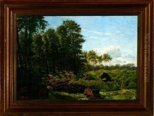 Danish Summer Landscape Outside Horsholm Town, Denmark by Niels Fristrup