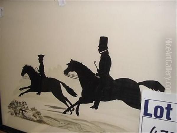 Watercolour And Chalkthe Riding Lesson - view 1