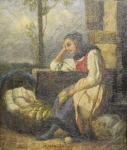 Sleeping Child With Nursemaid