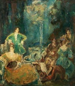 Gesellschaft Im Freien by Max Fritz