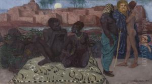 Sklavenmarkt In Afrika by Hermann Frobenius