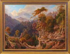 Wildhatz Vor Schlosseberstein by Carl Ludwig Frommel