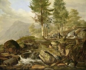 Wildbach Auf Der Ankel-alpe by Carl Ludwig Frommel