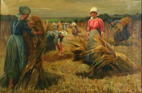 Gathering Grain - view 1