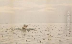 Shooting Among Ducks by Arthur Burdett (Sr.) Frost
