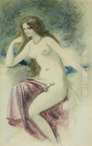 Study Of A Young Lady by William Edward Frost