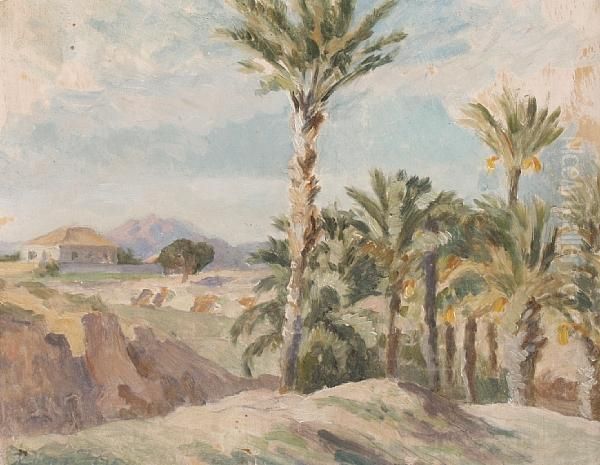 Landscape With Palm Trees by Roger Fry