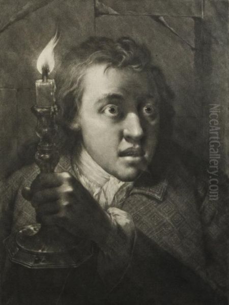 Study Of A Young Man With A Candle - view 1