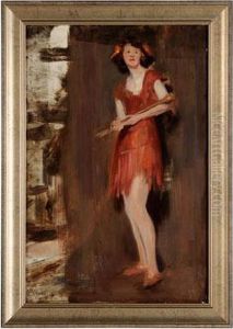 Flapper With A Baton by Emil Fuchs