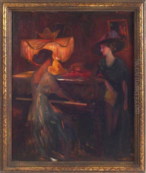 Interior With Two Figures - view 1