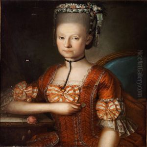 Portraits Of Professor Jacob Baden Andhis Wife Sophie Louise Charlotte Baden by Georg Mathias Fuchs