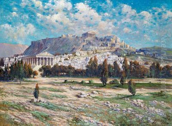 Blick Auf Die Akropolis - view 1