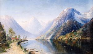Pejzaz Z Norweskim Fiordem Pejzaz Z Norweskim Fiordem
