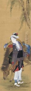 Ohara Maiden With Horse by Kitagawa Fujimaro
