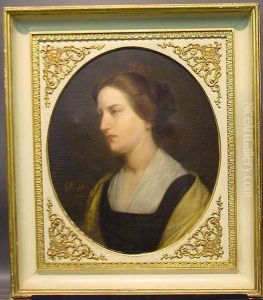Portrait Of Agnes Gordon Higginson Fuller by George Fuller