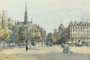 Place St Michael, Paris by John Fulleylove