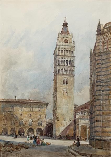 An Italian Piazza - view 1