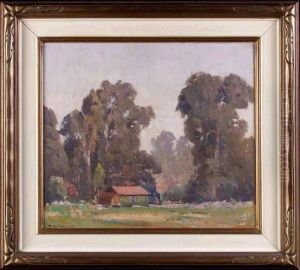 Landscape With Eucalyptus Trees by Fitch Burt Fulton
