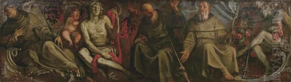 Fregio Con Santi Francescani - view 1