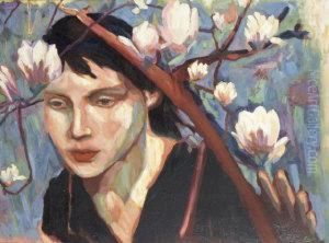 Girl With Magnolias I