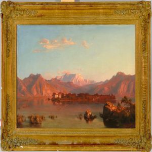 German River Scene At Sunset