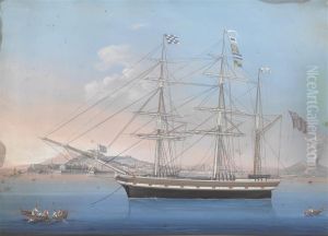 The British Barque
Champion
In The Bay Of Naples by Michele Funno
