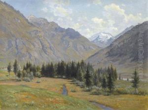 Sommerliche Ansicht Von Savoyen Mit Champagny by Francois Furet