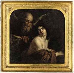 Father Time Clipping Cupid's Wings by Francesco Furini