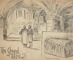 ''the Chapel Of The Pyx'' And ''interior Of Big Ben, Cleaning The Dial'' by Harry Furniss