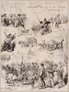 Going To The Races At Abbeville by Harry Furniss