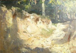 A Study Of A Pathin Halsdon Woods by Charles Wellington Furse