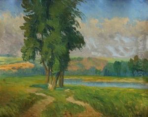 Trees On A River Bank