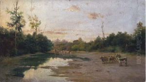 Paesaggio Con Armenti E Roma Sullo Sfondo