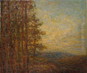 Landschaft Mit Baumen by Josef Futterer