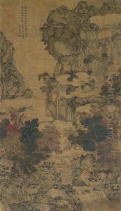 Travelling In The Mountains by Gu Fuzhen