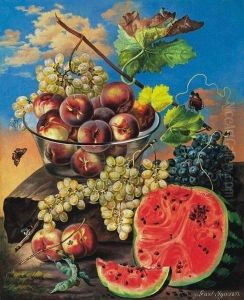 Still-life With Fruit by Ignac Gaal