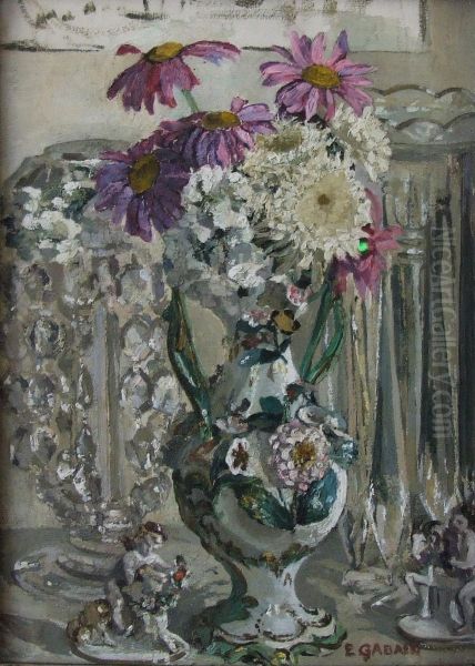 Still Life - "pink Pyrethrums" - view 1