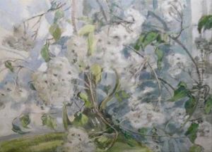 Still Life Of Flowers by Ethel Gabain