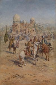 Horsemen by Georgii Ivanovich Gabashvili