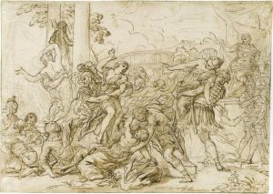 The Rape Of The Sabine Women by Anton Domenico Gabbiani