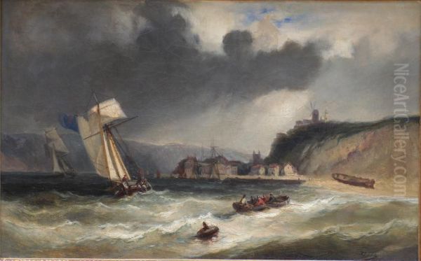 Navires Approchant Des Cotes - view 1