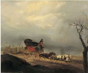 Diligence Lancee Au Galop by Nicolas Edward Gabe