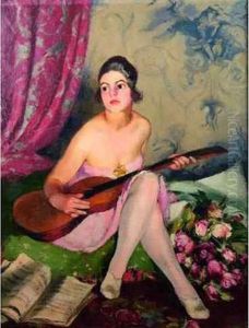 Femme A La Guitare