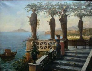 Veduta Del Golfo Di Napoli by Pietro Gabrini