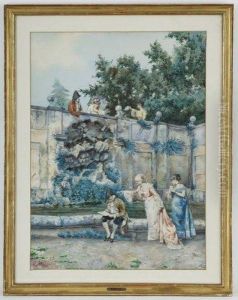 Scene Galante by Pietro Gabrini